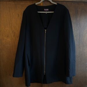 Long tall sally black oversized Zip-Up blazer